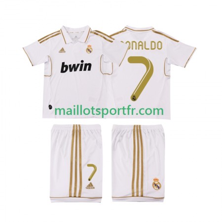 Maillot de Foot Real Madrid Cristiano Ronaldo 7 2011 2012 Retro Enfant Domicile